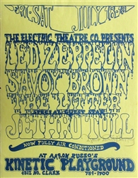 Led Zeppelin And Jethro Tull Original Concert Handbill Vintage Rock ...